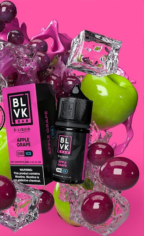 NicSalt - BLVK BAR - Apple Grape (30ml) - Total POD | White Cloud Braisl
