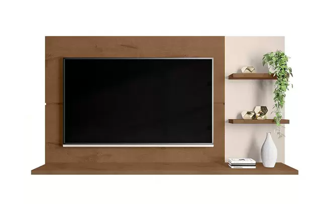 Painel Zanzini (1,60M) P/ Tv Ate 49' New Clean Natura/ Off W