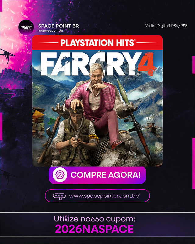 Far Cry 4 PS4/PS5 Mídia Digital