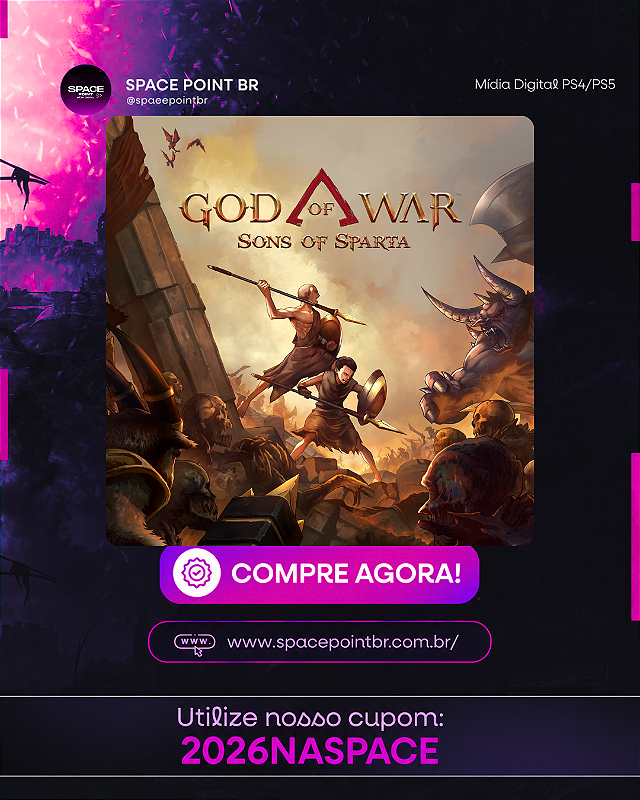 GOD OF WAR SONS OF SPARTA PS5 Mídia Digital