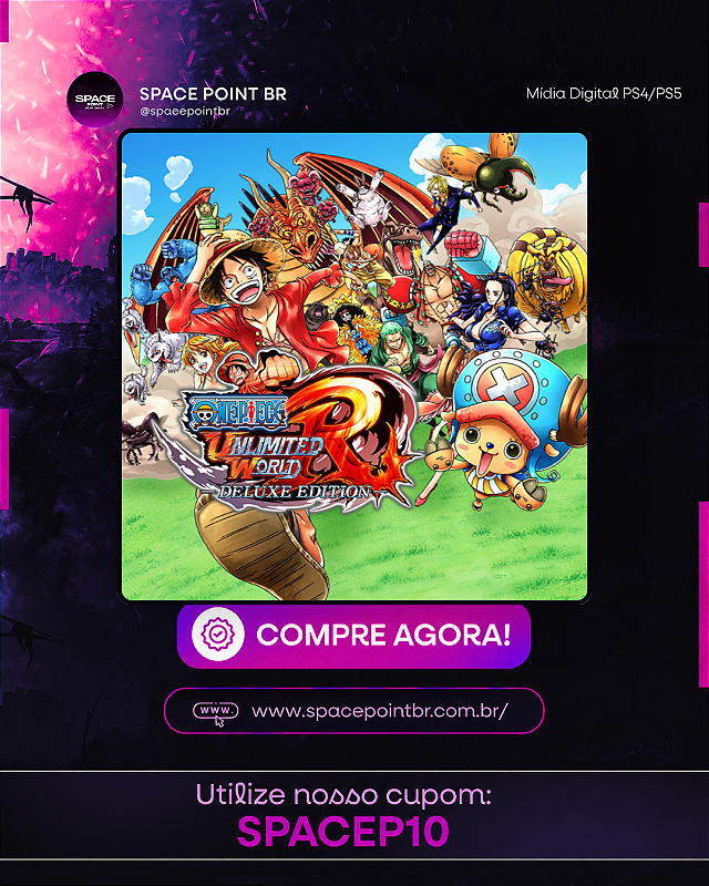 Edição Deluxe de ONE PIECE: Unlimited World Red PS4/PS5 Mídia Digital