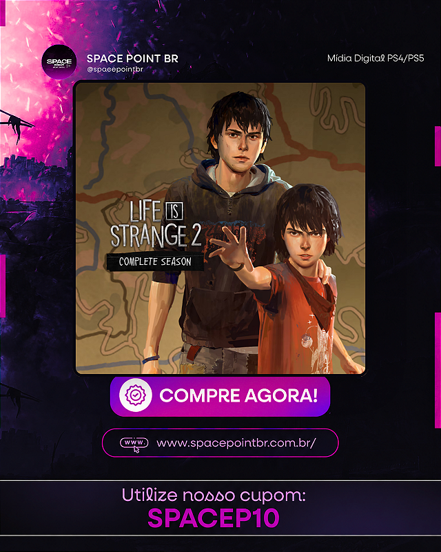 Life is Strange 2 - Temporada Completa PS4/PS5 Mídia Digital