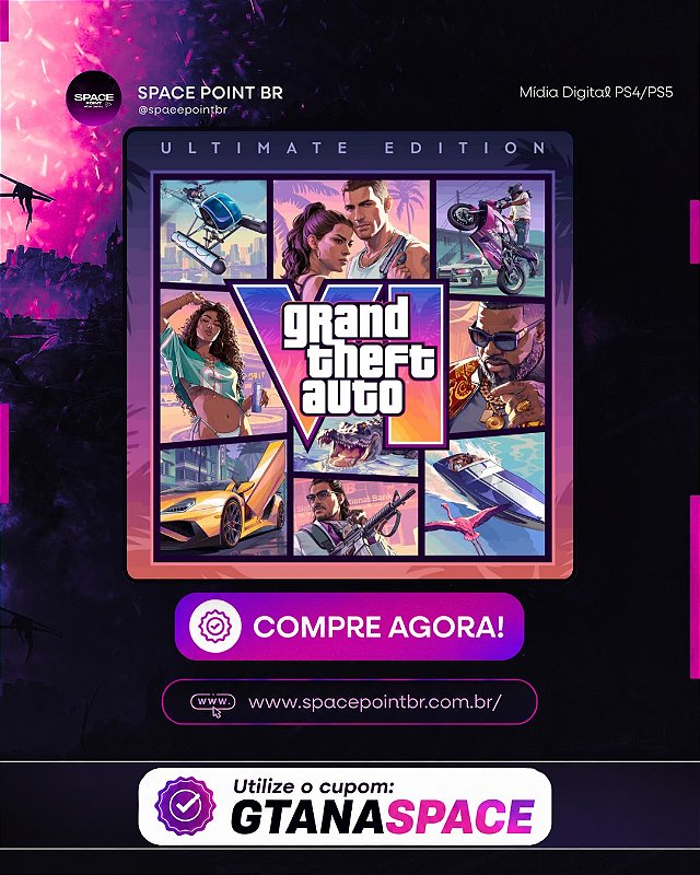 GTA 6 PRÉ VENDA ( Ultimate Edition) Grand Theft Auto VI ( PS5 Mídia Digital