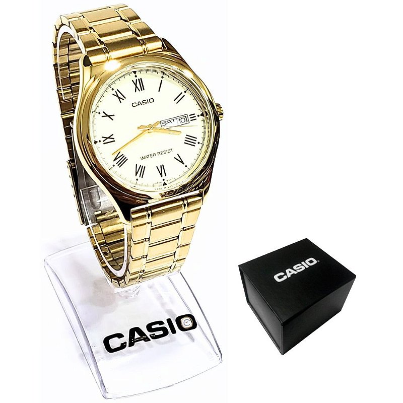 Casio Collection MTP-1303L-7BVDF - Orologio Analogico Da Uomo, Cinturino In Pelle, Quadrante Bianco, Data, 11mm Spessore - 2