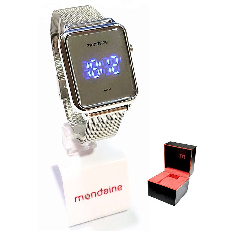 Relógio Mondaine Feminino Digital Led Prateado 32171L0MVNE3 - Relógios  Campana - Loja Autorizada das maiores marcas de Relógios do Brasil