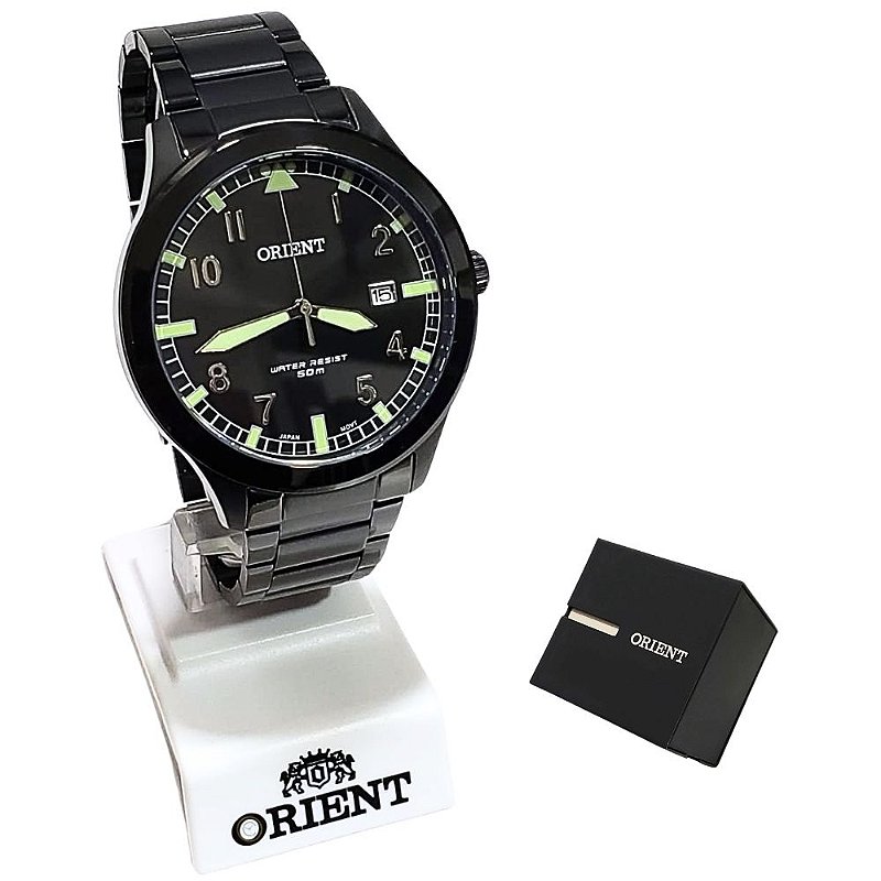 Relógio Orient Masculino Analógico Preto Casual MPSS1020 P2PX