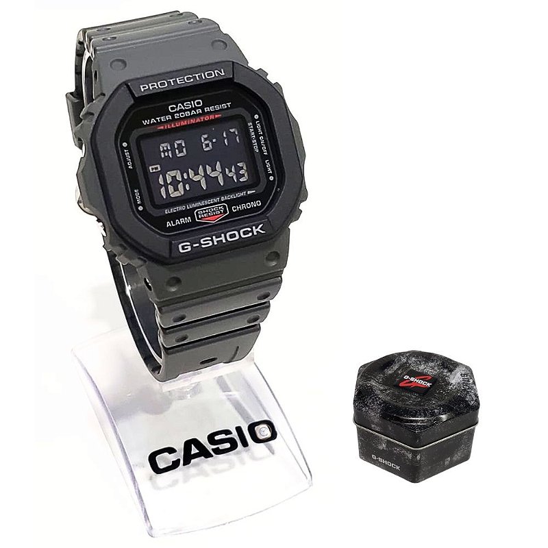Relógio Casio Masculino Digital G-Shock DW-5610SU-8DR - Relógios