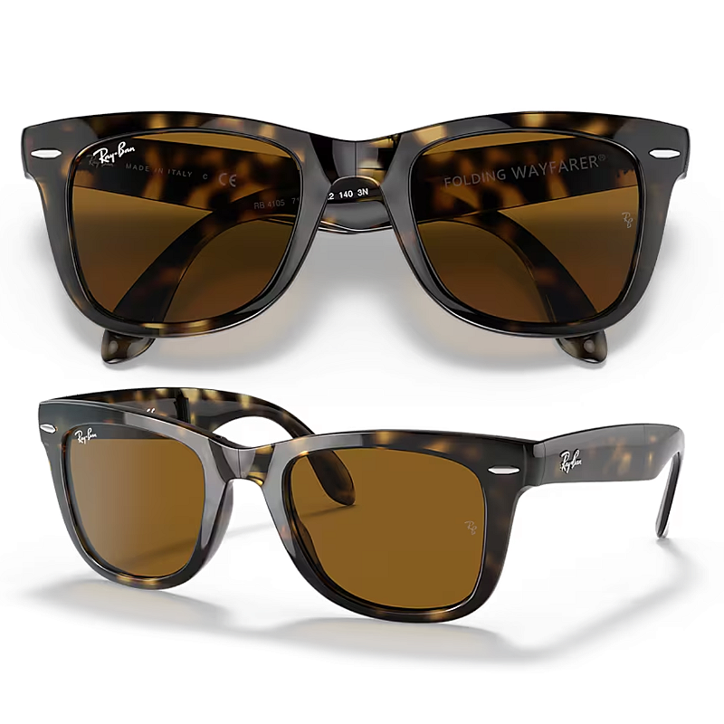 Óculos De Sol Ray Ban Wayfarer Folding Classic Dobrável RB4105