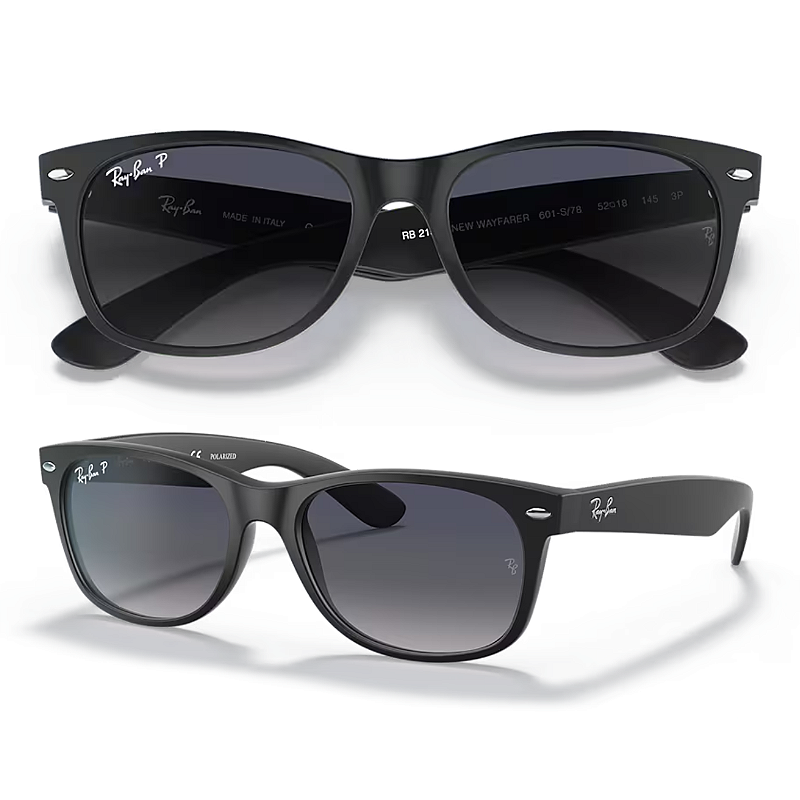 Óculos De Sol Ray Ban New Wayfarer Polarizado RB2132 Tamanho 55