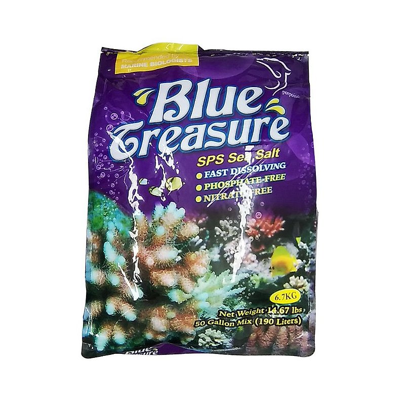 SAL BLUE TREASURE SPS SEA SALT 6,7KG (BAG) Garagem do Aquarismo