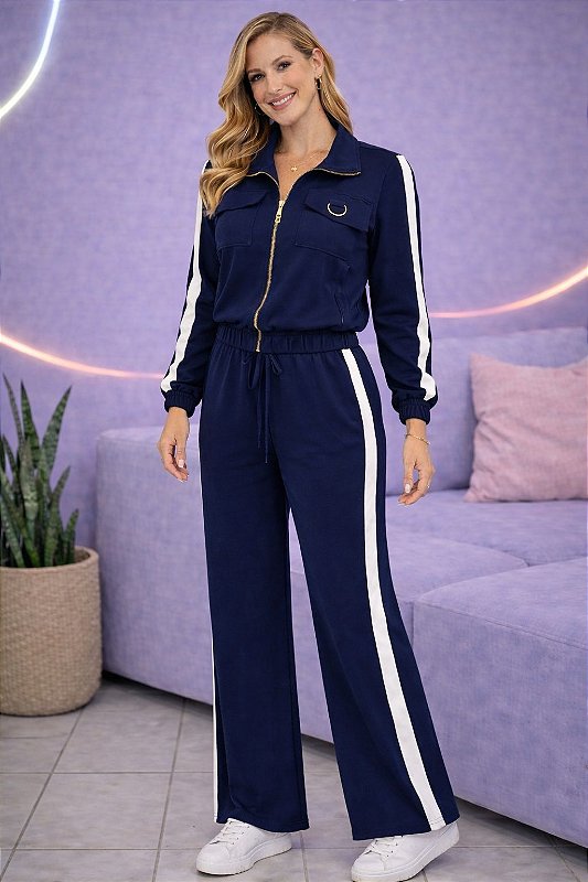 Conjunto de Jaqueta e Calça Marrante 0414 - Camila