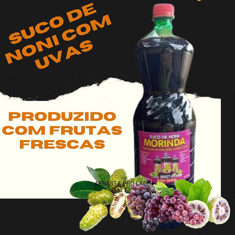 Suco De Noni Com Uva Garrafada Cura Tudo 1.5 Litros 2 unidades Gaboli