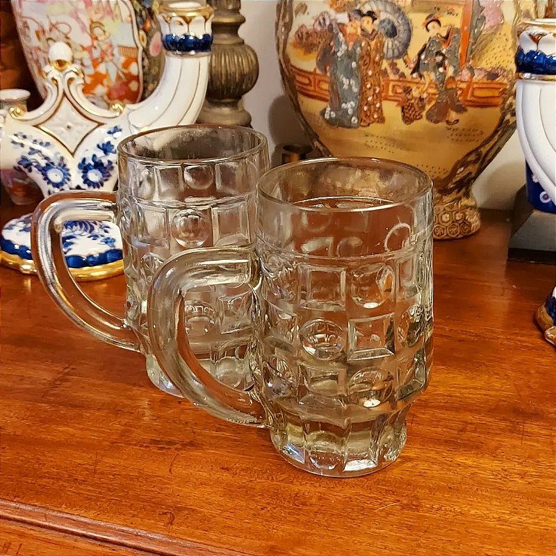Antigas Canecas de Chopp década de 70 - Dônama Antiquário
