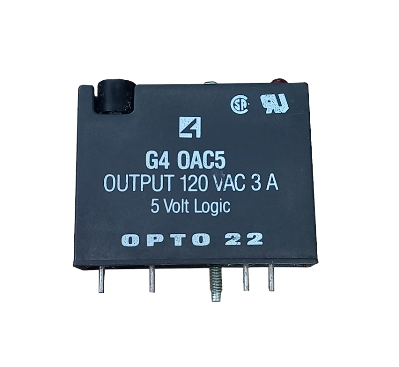 Modulo Uscita OPTO 22 G4 OAC5 Nero 120 VAC 3A Logica 5V Con Fusibile - Nuovo