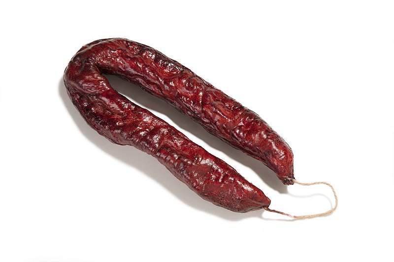 Linguiça P artificial para decoração.