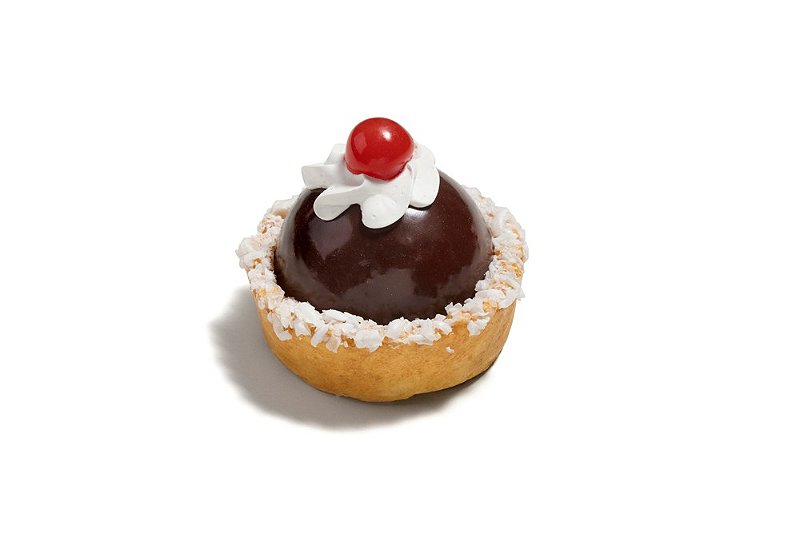 Bolinho de Chocolate artificial para decoração.