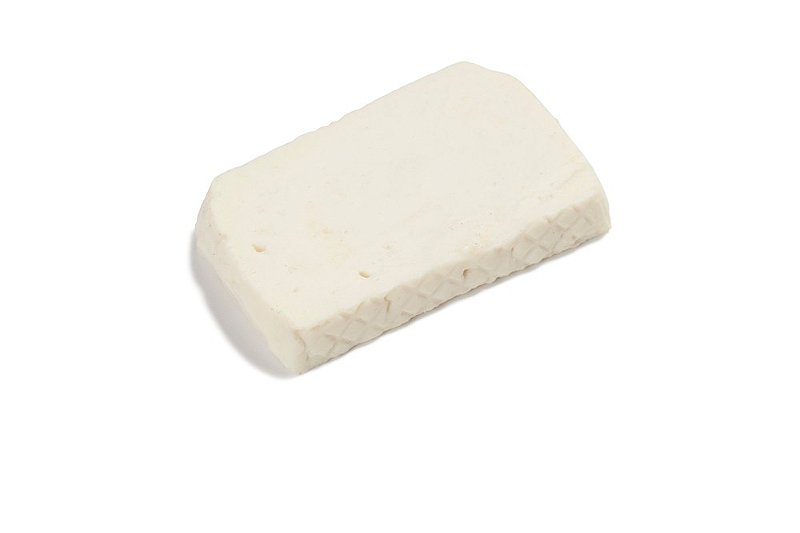 Queijo Branco Fatia artificial para decoração.