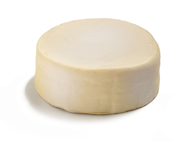 Queijo Minas Inteiro artificial para decoração.