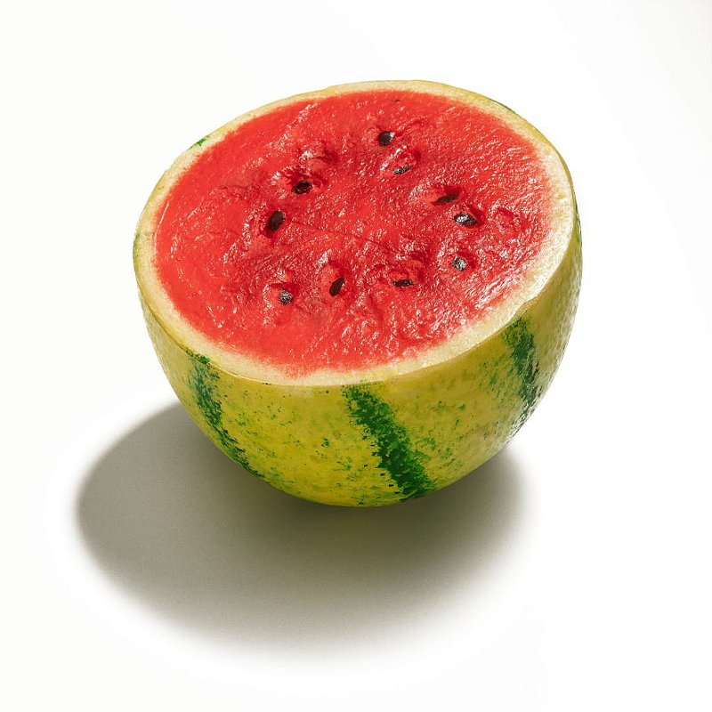 Melancia Metade artificial para decoração.