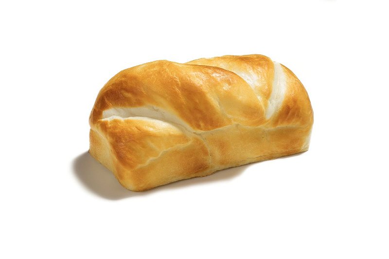 Pão Brioche Molinho artificial para decoração.