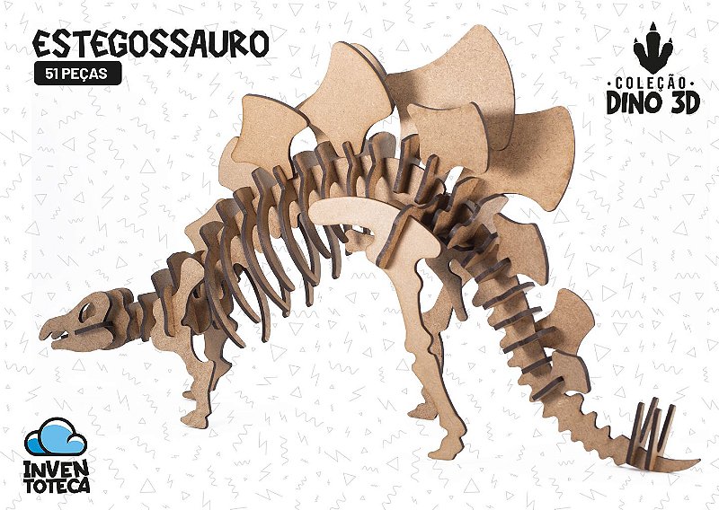 Tiranossauro Rex - Coleção Dino 3D - Inventoteca - Sua diversão