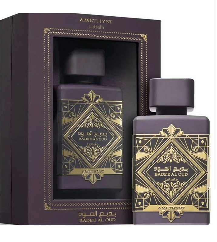 Bade’e al oud Amethyst Lattafa Eau de Parfum 100 ml Perfume Árabe Feminino