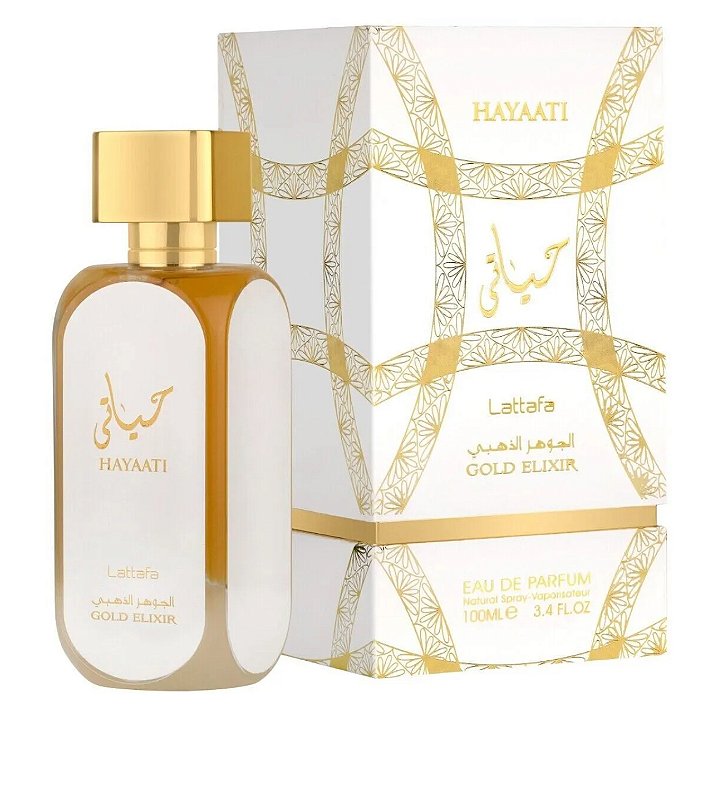 Hayaati Gold Elixir Lattafa Eau de Parfum 100 ml Perfume Árabe Unissex