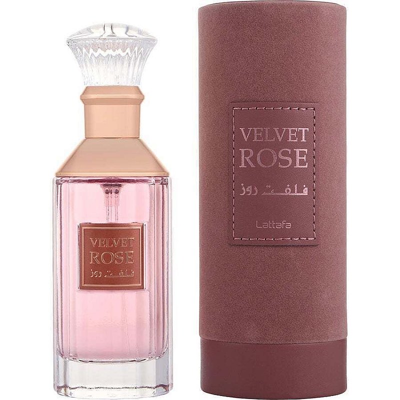 Velvet Rose Lattafa Eau de Parfum 100 ml Perfume Árabe Feminino