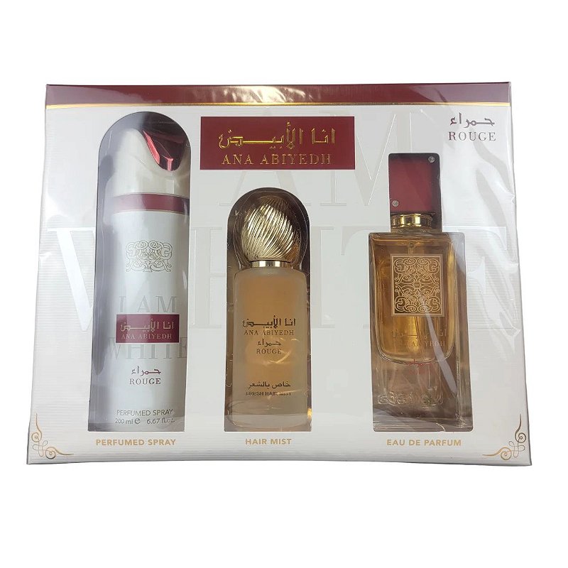 Kit Ana Abiyedh Rouge Lattafa Eau de Parfum Unissex