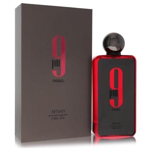 9 PM Rebel Afnan Eau de Parfum 100 ml Perfume Árabe Masculino
