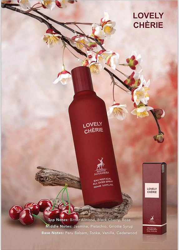 Perfume Árabe Lovely Chèrie 2 em 1 Corpo e Cabelo 150 ml - Feminino