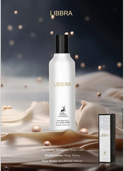 Perfume Árabe Libbra 2 em 1 Corpo e Cabelo 150 ml - Feminino