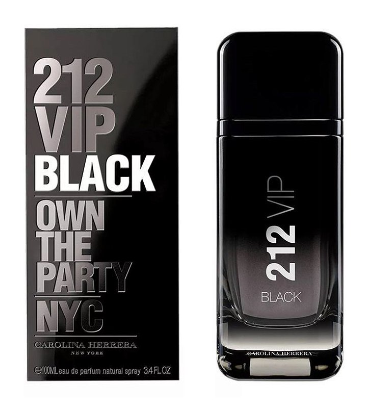 212 Vip Black Carolina Herrera Eau de Parfum 100 ml Perfume Masculino