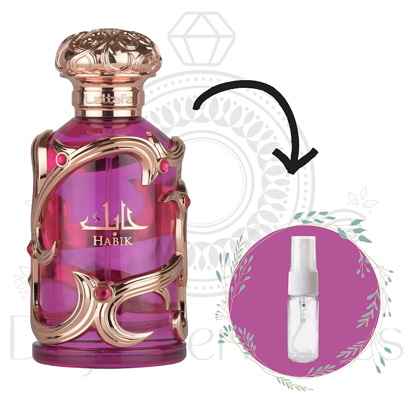 Decante Habik Lattafa Eau de Parfum Perfume Árabe Feminino