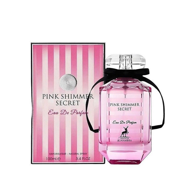 Pink Shimmer Secret Maison Alhambra Eau de Parfum 100 ml Perfume Árabe Feminino