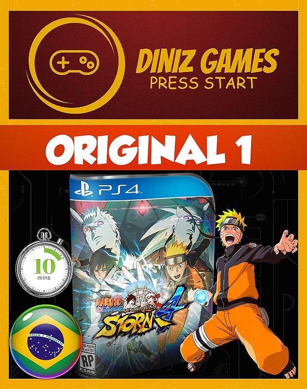 Naruto Shippuden: Ultimate Ninja Storm 4 Psn Ps4 - Diniz Games