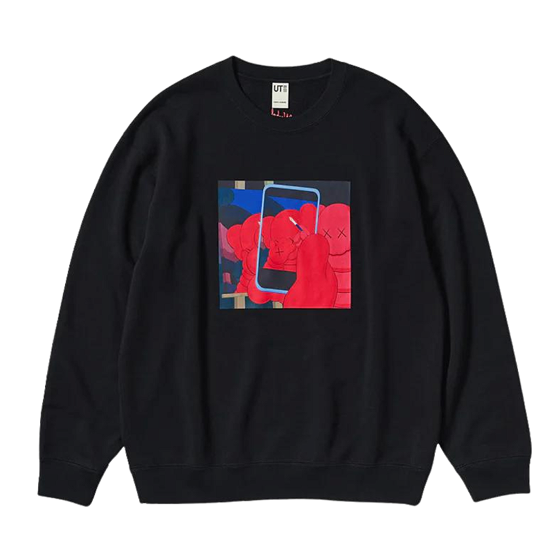 KAWS X UNIQLO X ANDY WARHOL - Moletom Crewneck Paint 