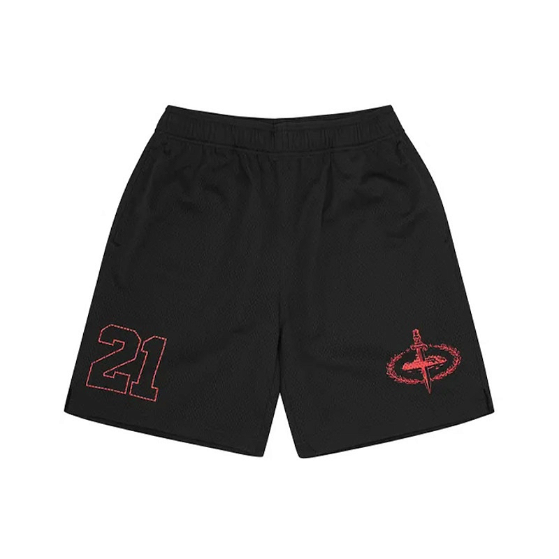 スケートボード Corteiz 21 savage Slaughter Gang Set CORTEIZ X SLAUGHTER GANG X 21 SAVAGE - Bermuda Mesh 