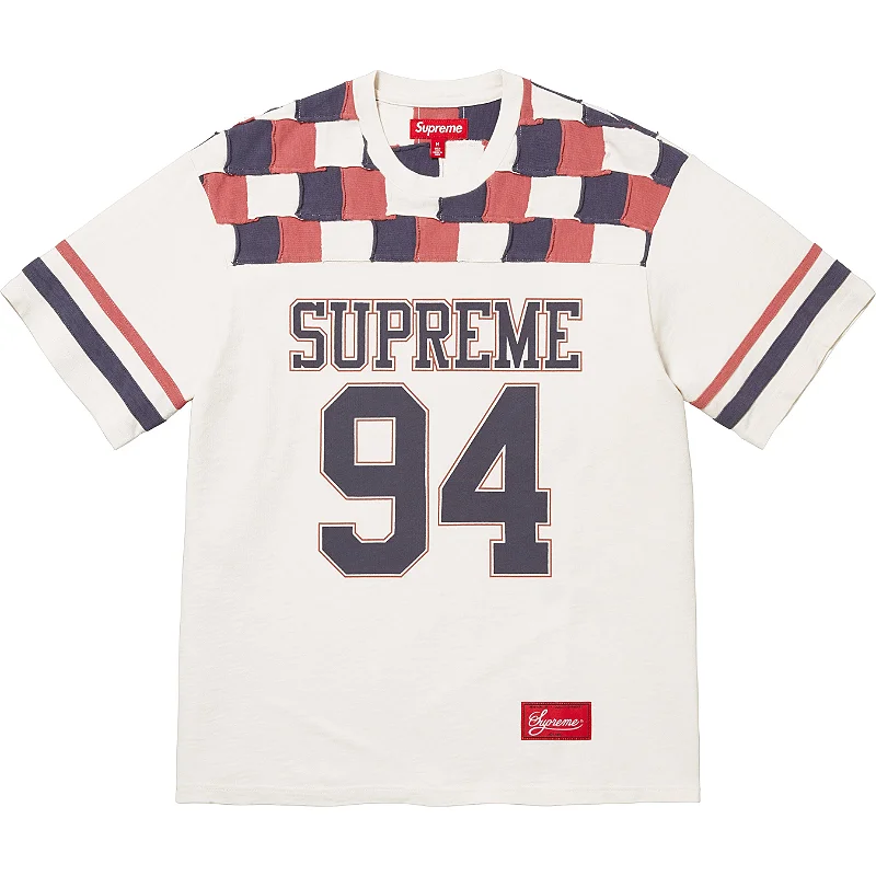SUPREME - Camiseta Patchwork Yoke Football 