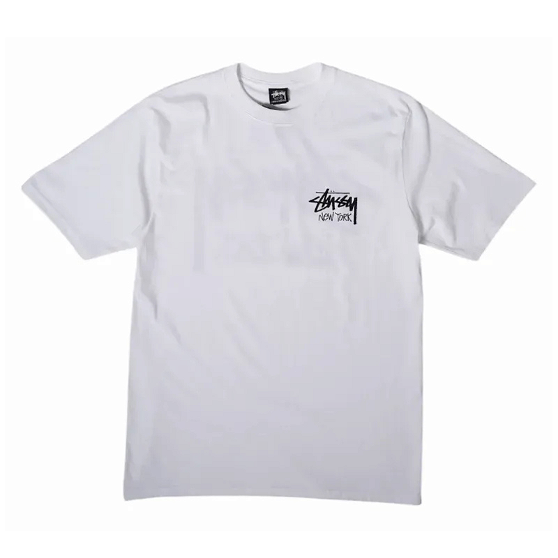[新品]STUSSY Leo and Kate NYC 1993 white L 新品]STUSSY Leo and Kate NYC 1993 white L Stussy NYC Crew T-Shirt