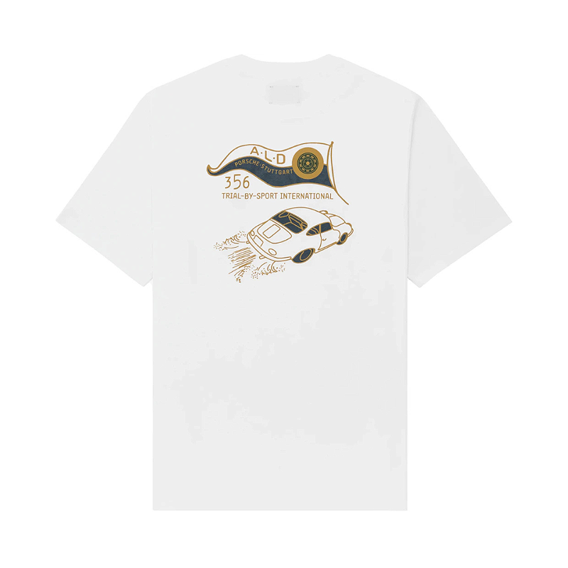 新品　正規品AIMÉ LEON DORE ホワイト Tシャツ AIMÉ LEON DORE x PORSCHE - Camiseta 356 