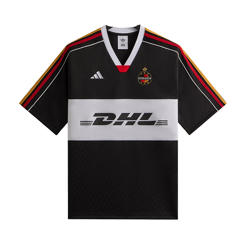 KITH adidas サッカーシャツ 黒 KITH x ADIDAS - Camiseta Jersey Football DHL Express 