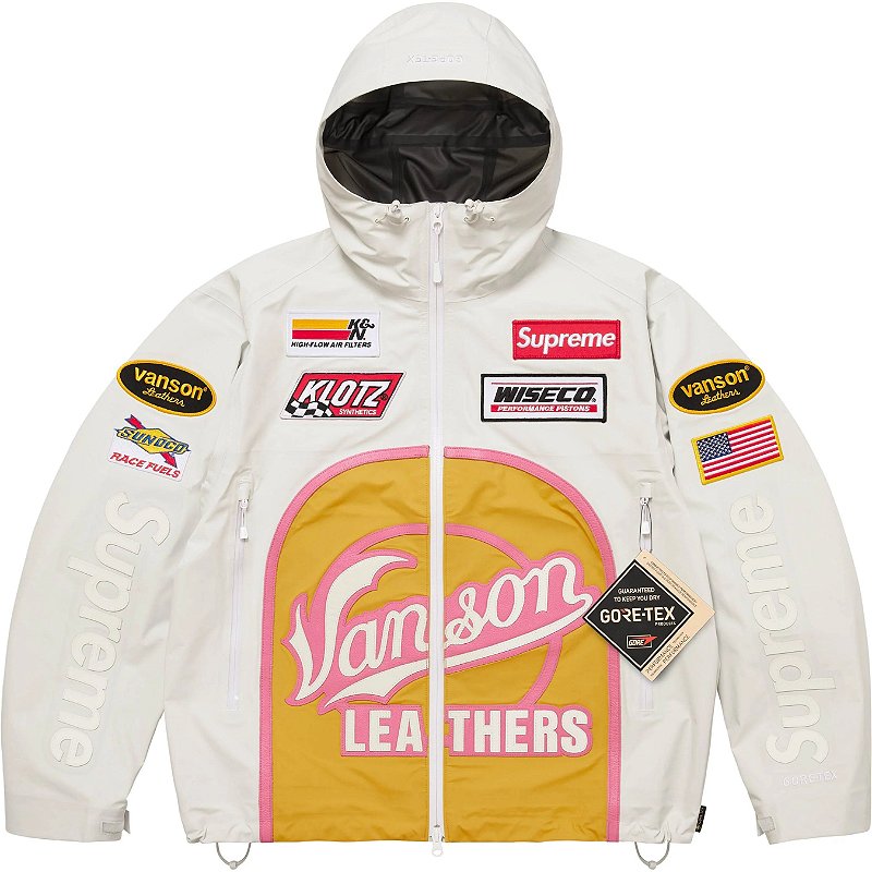 SUPREME x VANSON LEATHERS - Jaqueta Gore-tex Shell 