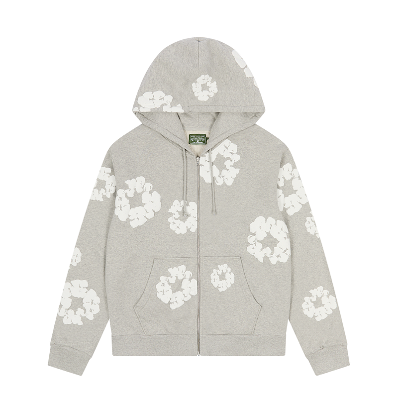 DENIM TEARS - Moletom Cotton Wreath Zip 