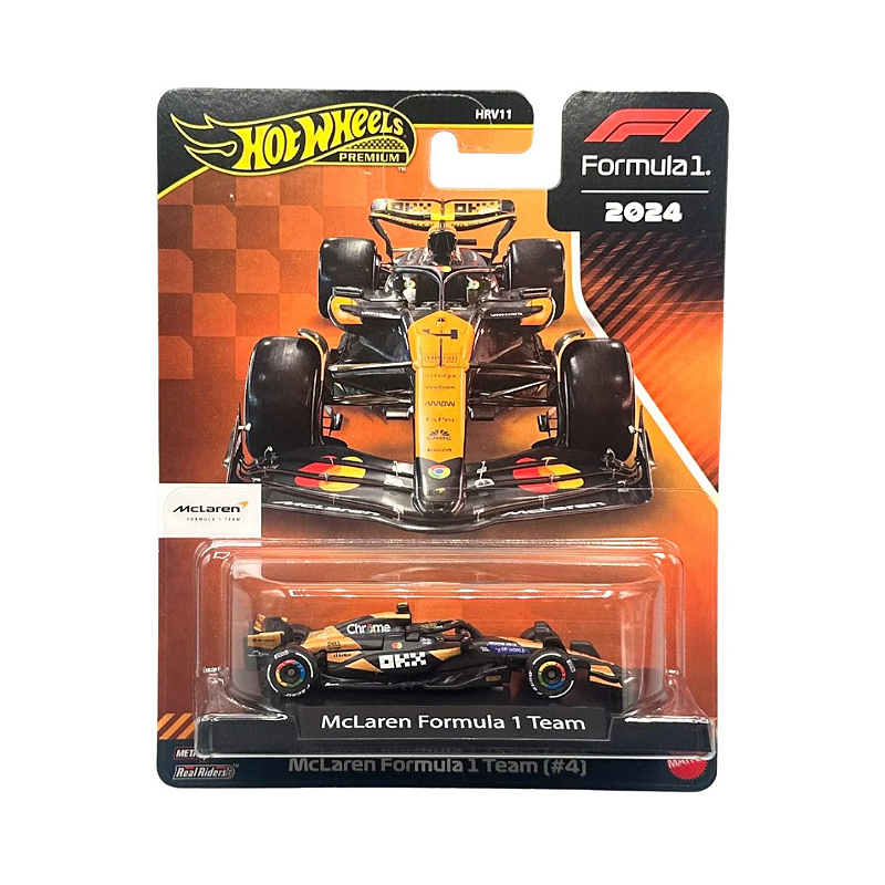F1 1/18 minichamps Hotwheels 4台セット！ HOT WHEELS - Carrinho Formula 1 (2024) - Mclaren (#4) 