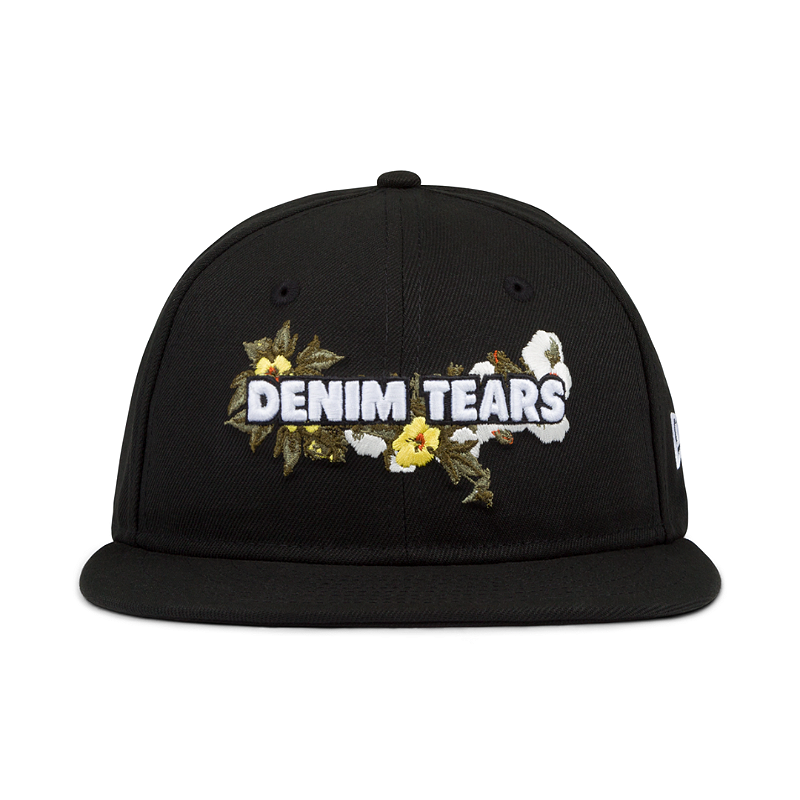 帽子 denim tears CAP DENIM TEARS x NEW ERA - Boné Floral Logo 