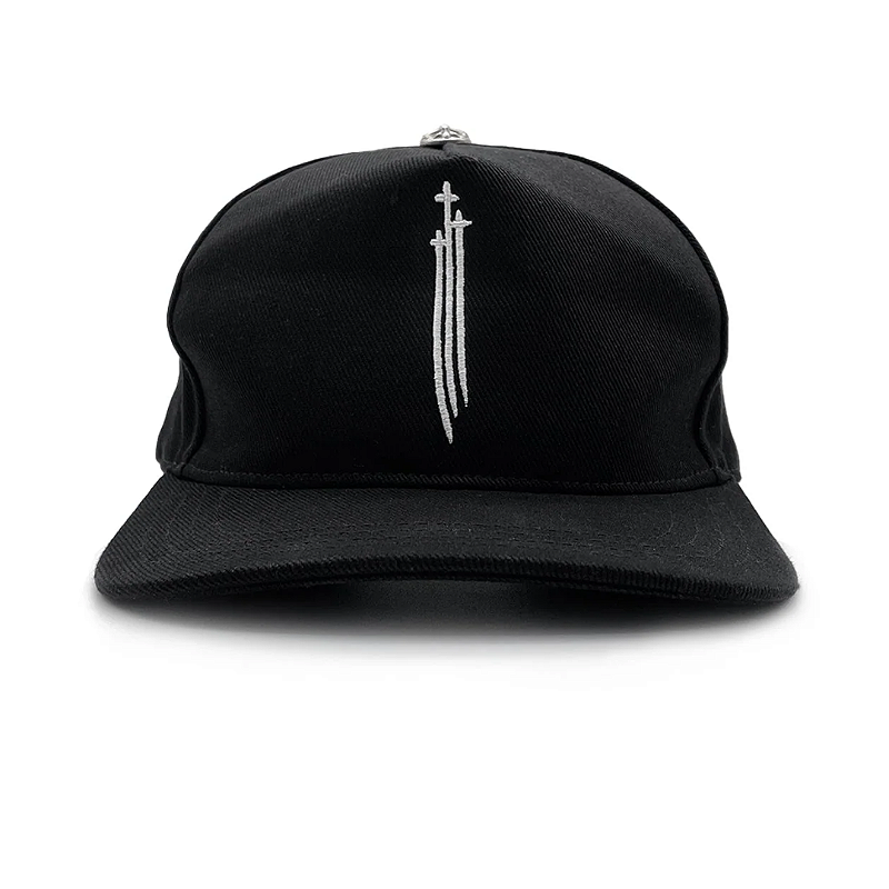 帽子 Chrome embroided Hiphop cap CHROME HEARTS - Boné RS3 Baseball 
