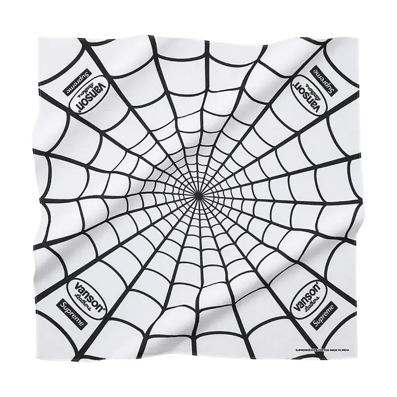 小物 Supreme VansonLeathers SpiderMan Bandana SUPREME x VANSON LEATHERS - Bandana Spider-Man 