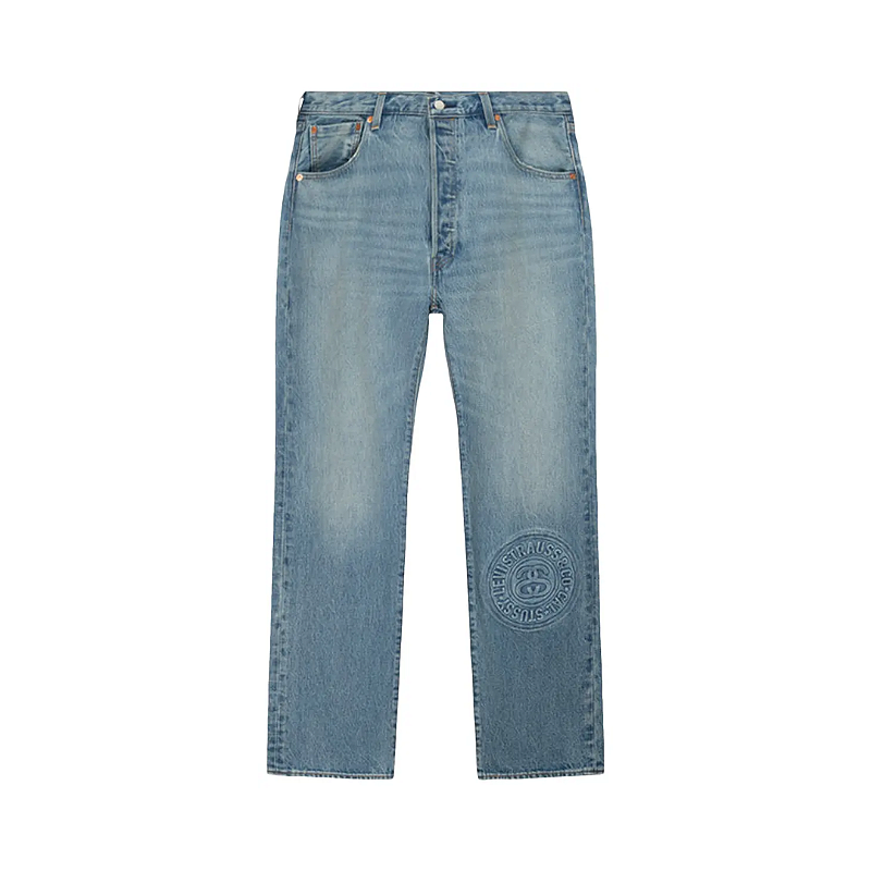 LEVI'S 501 x Stussy 30×32 STUSSY x LEVI'S - Calça Jeans Embossed 501 