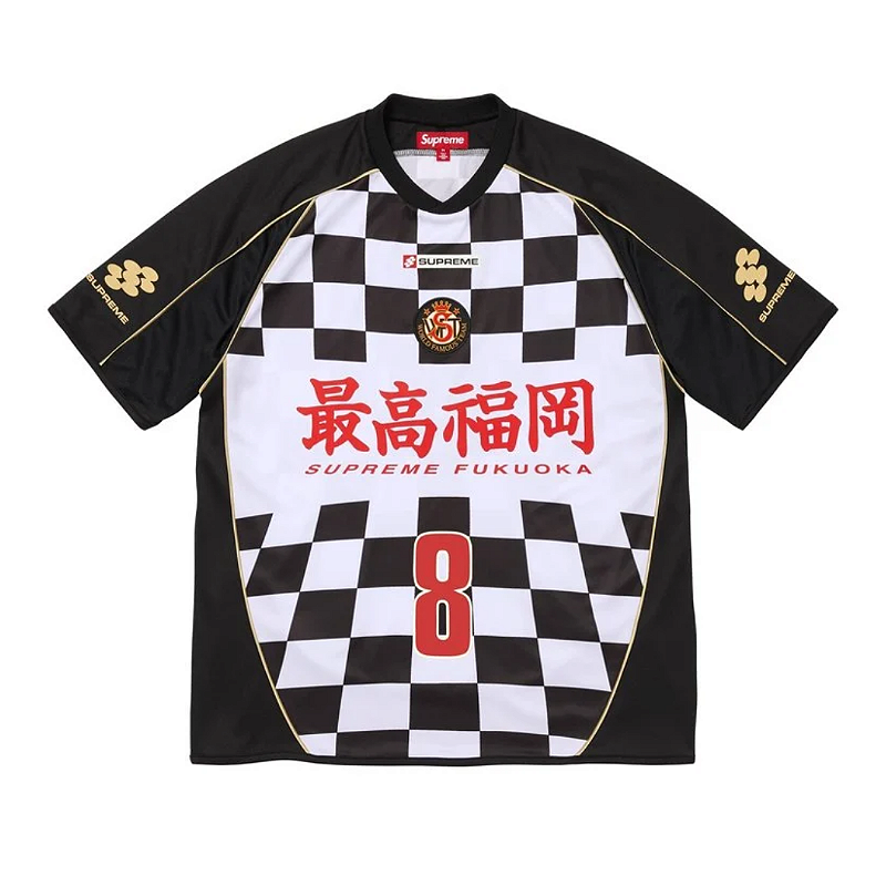 ウェア Supreme Checkerboard Soccer Jersey SUPREME - Camisa Checkerboard Soccer Jersey 